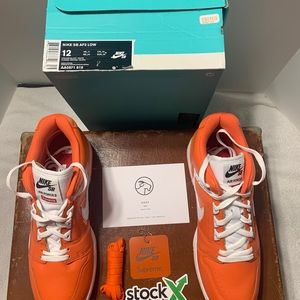 NIKE SB LOW AF2 orange blaze / white sneakers
